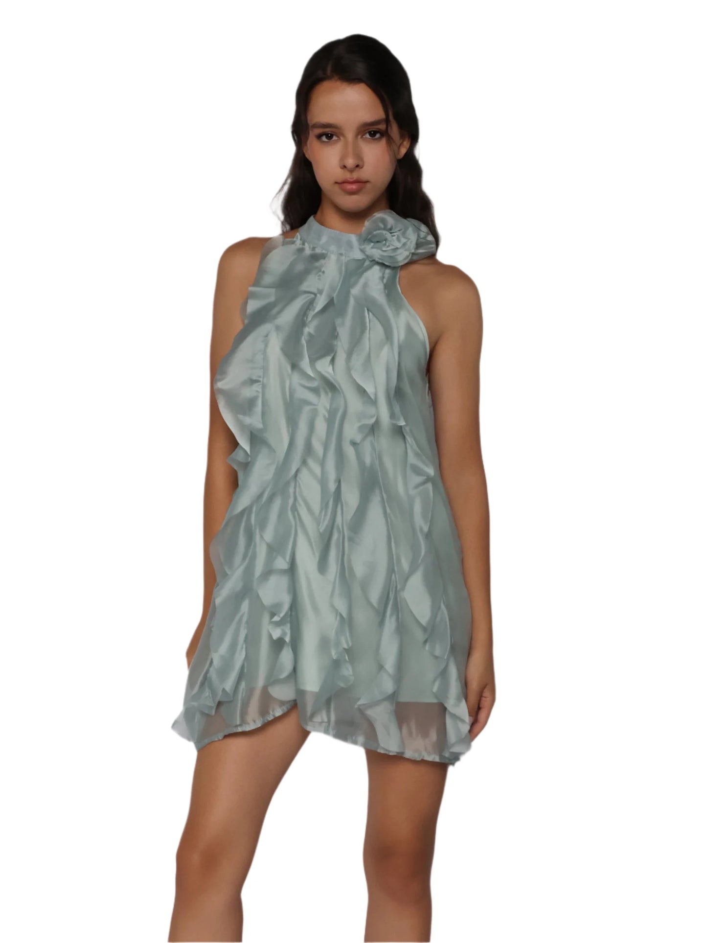 Rochie fina cu volane, Rebecca
