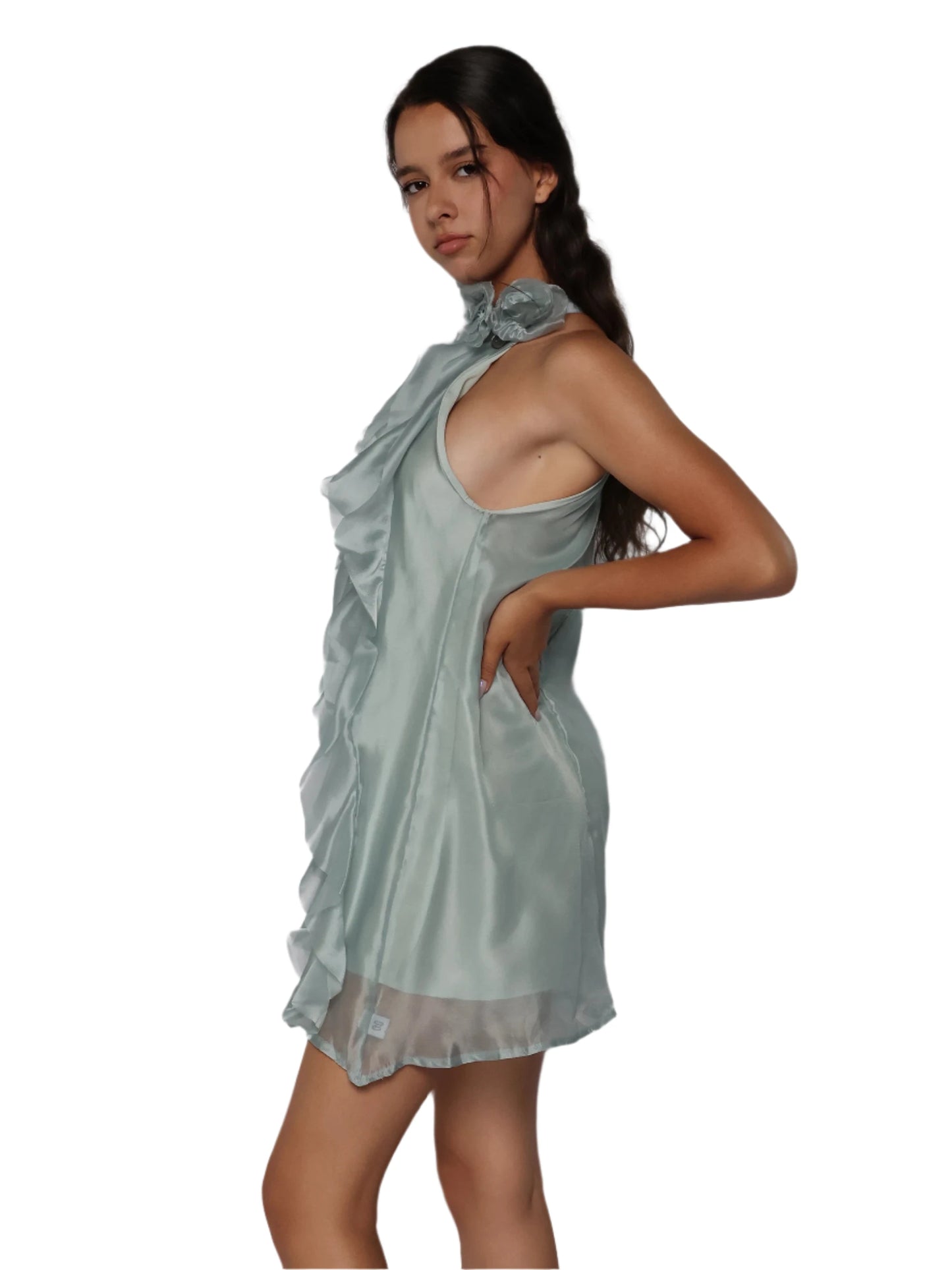 Rochie fina cu volane, Rebecca