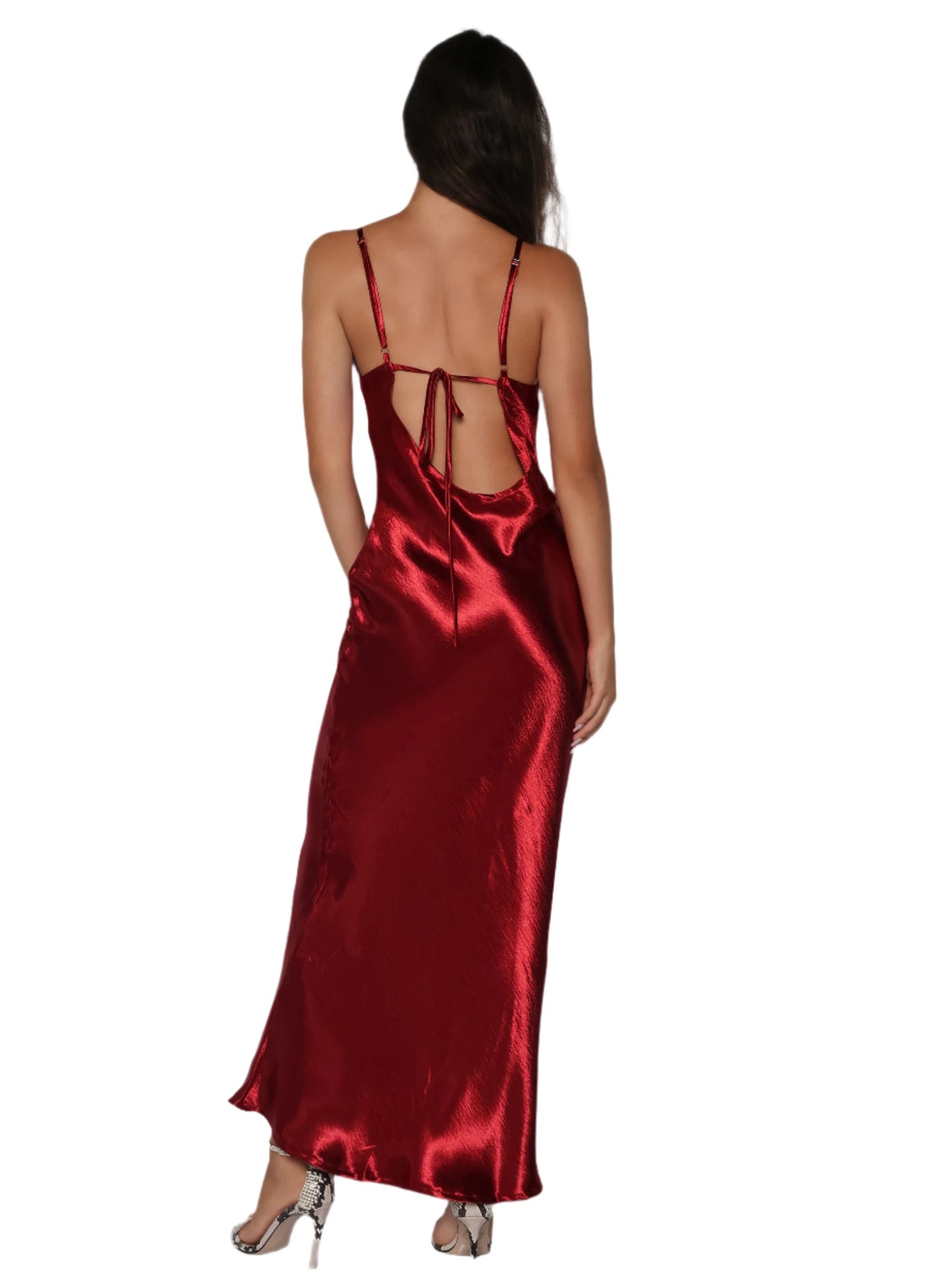 Rochie maxi cu aspect metalizat, Larisa