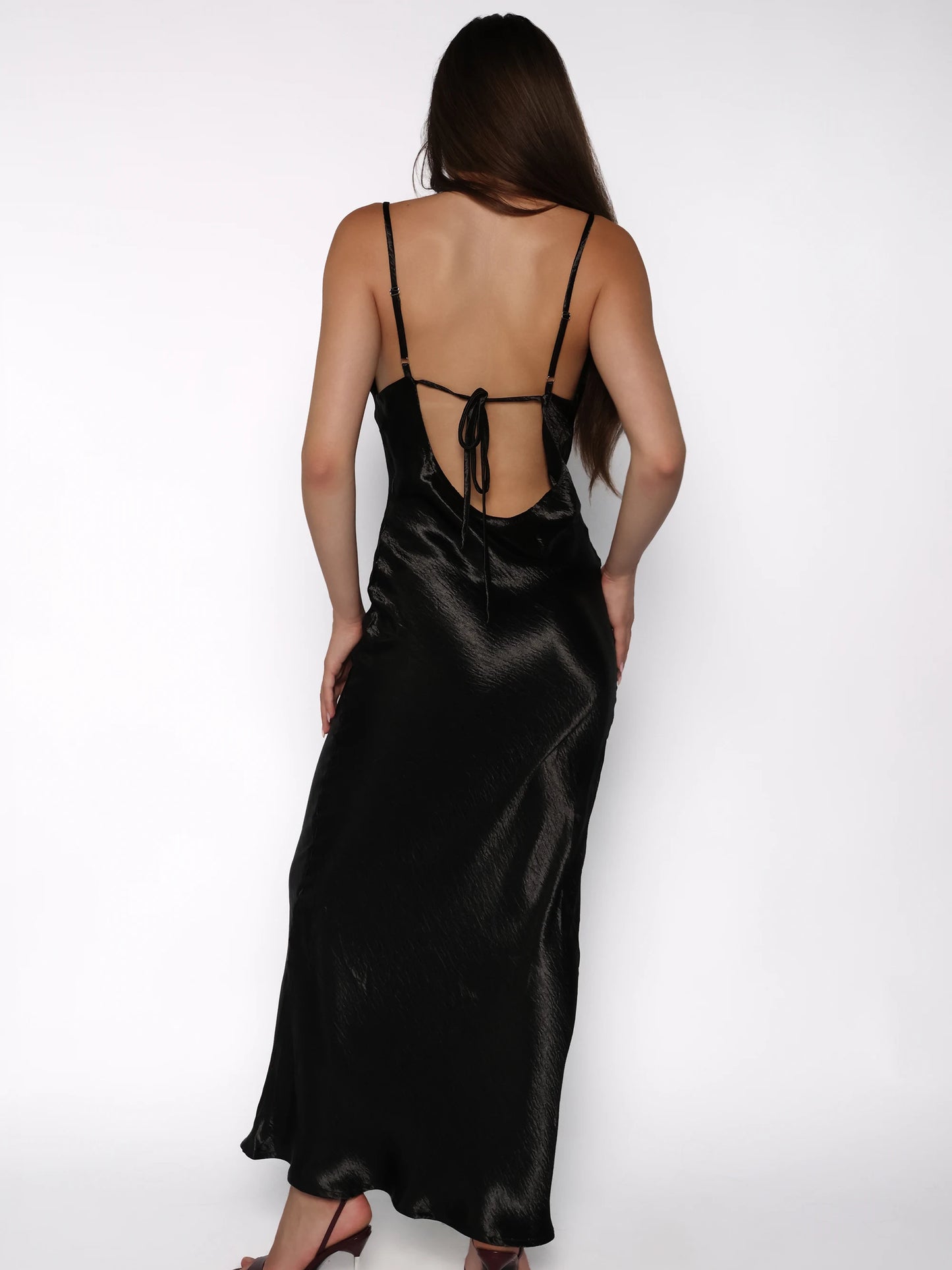 Rochie maxi cu aspect metalizat, Larisa