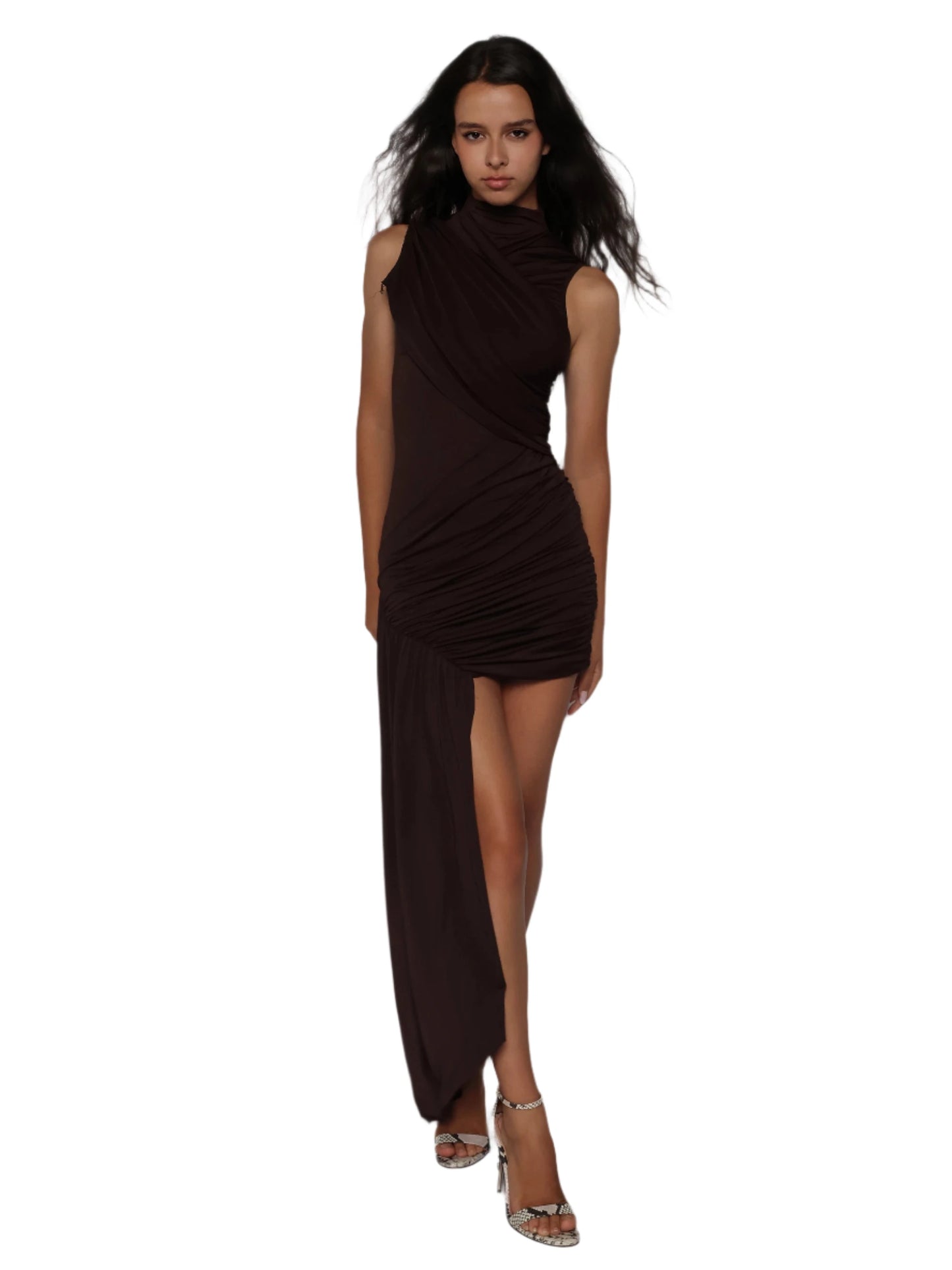Rochie mini cu trena laterala, Aida
