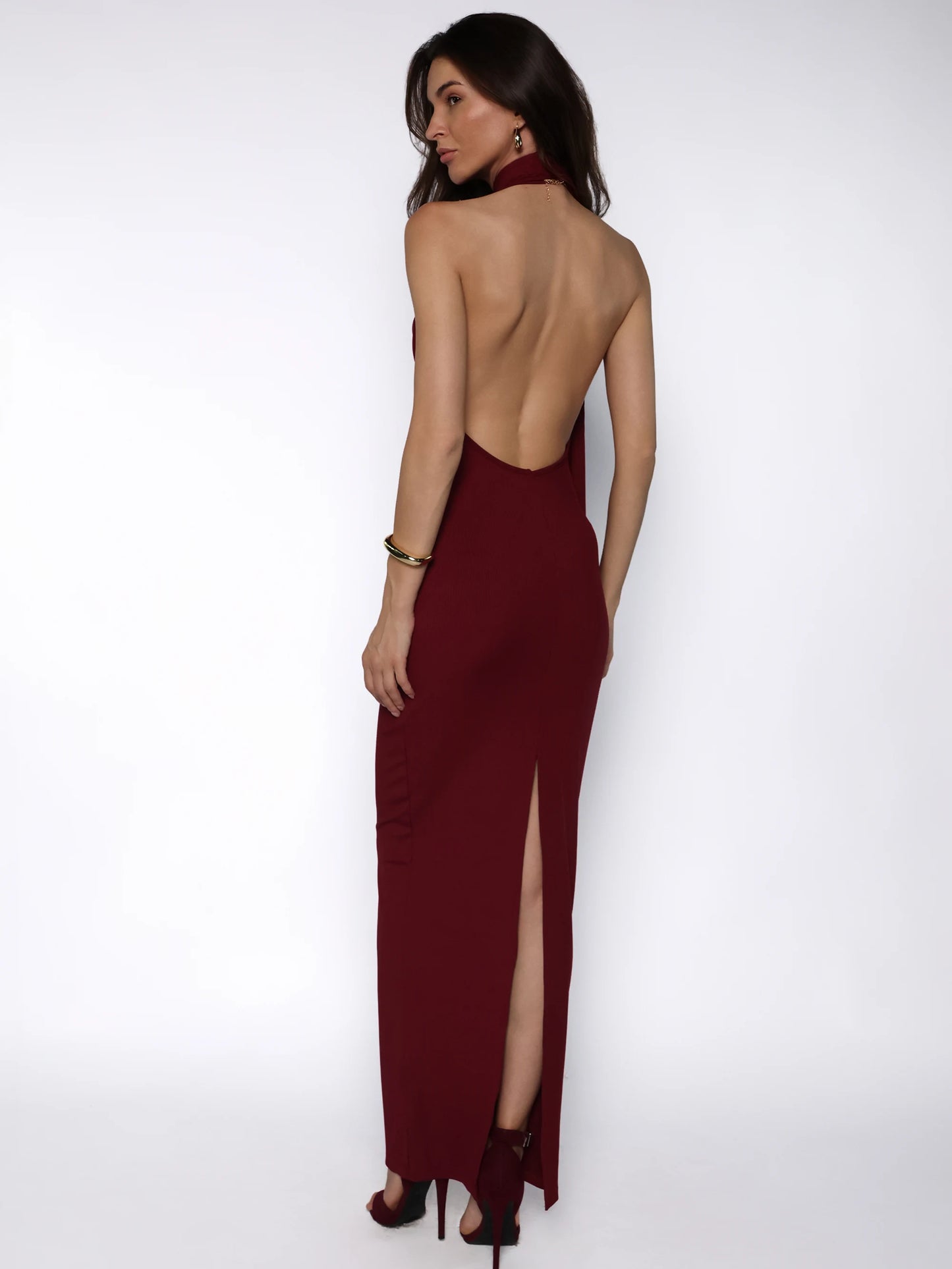 Rochie bodycon lunga cu spatele gol, Amalia