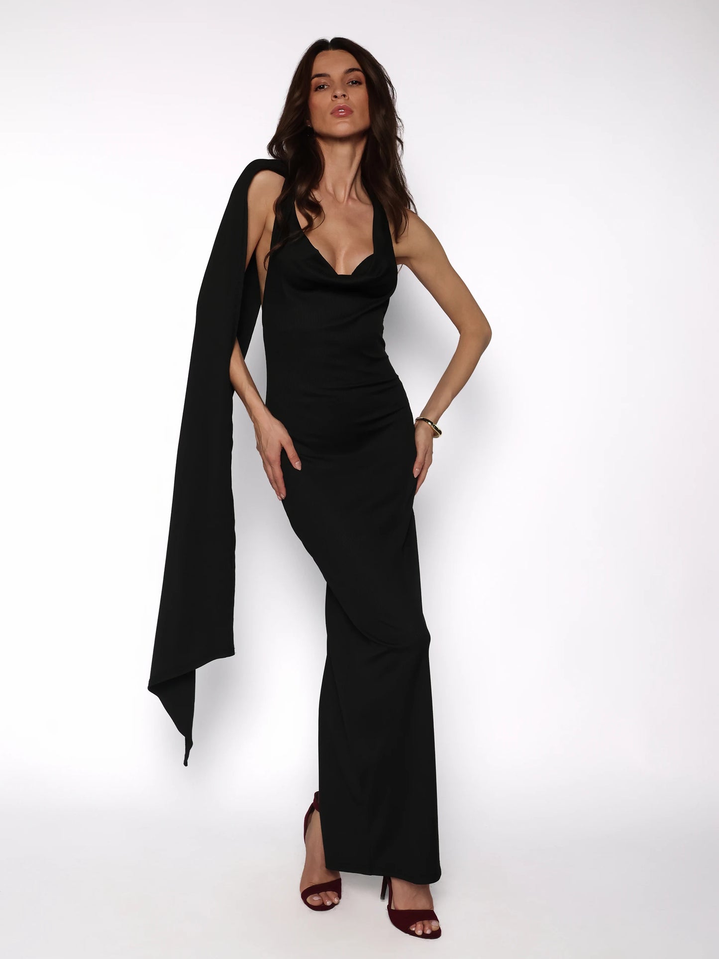 Rochie bodycon lunga cu spatele gol, Amalia