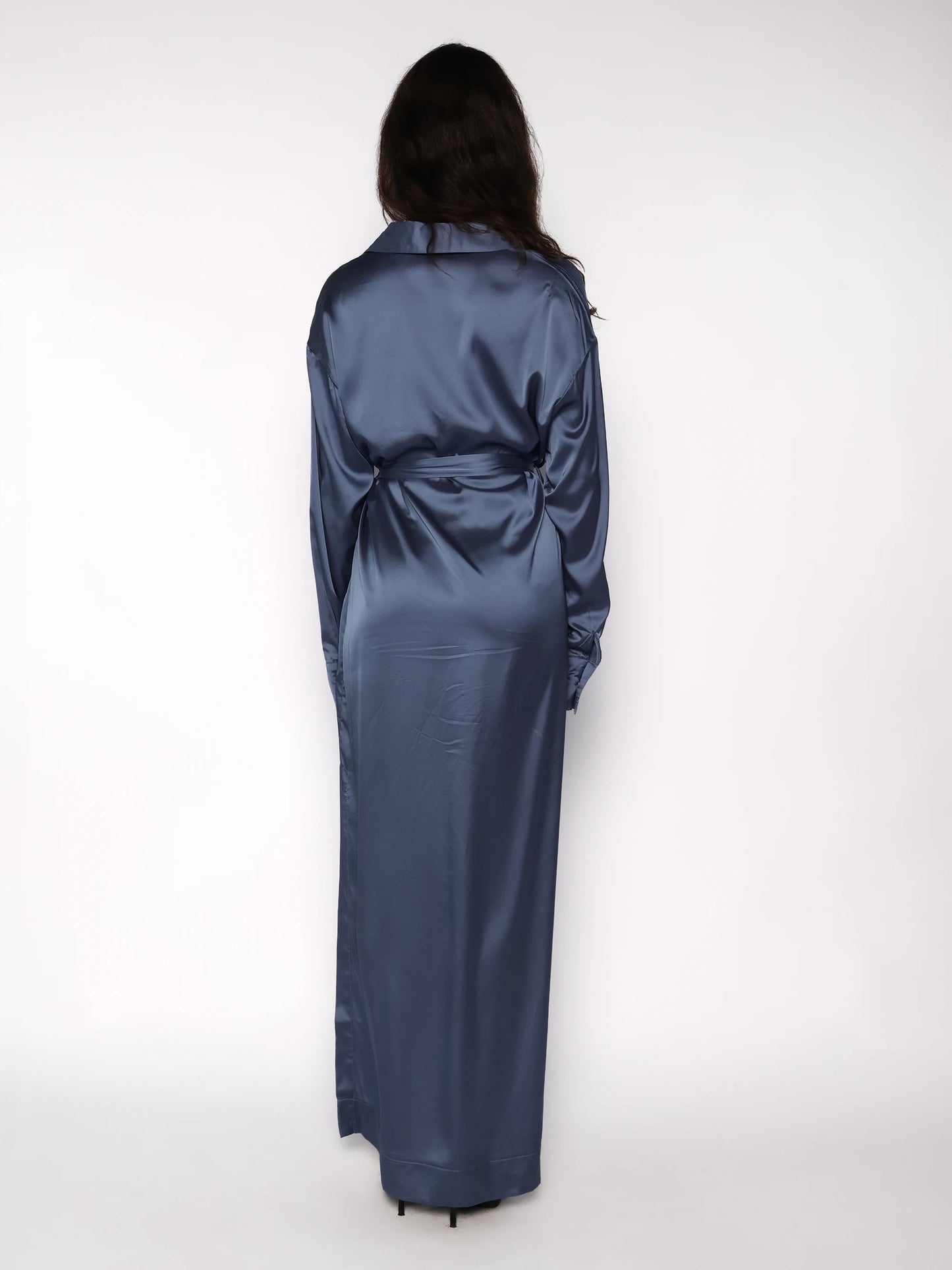 Rochie camasa satinata, Briana
