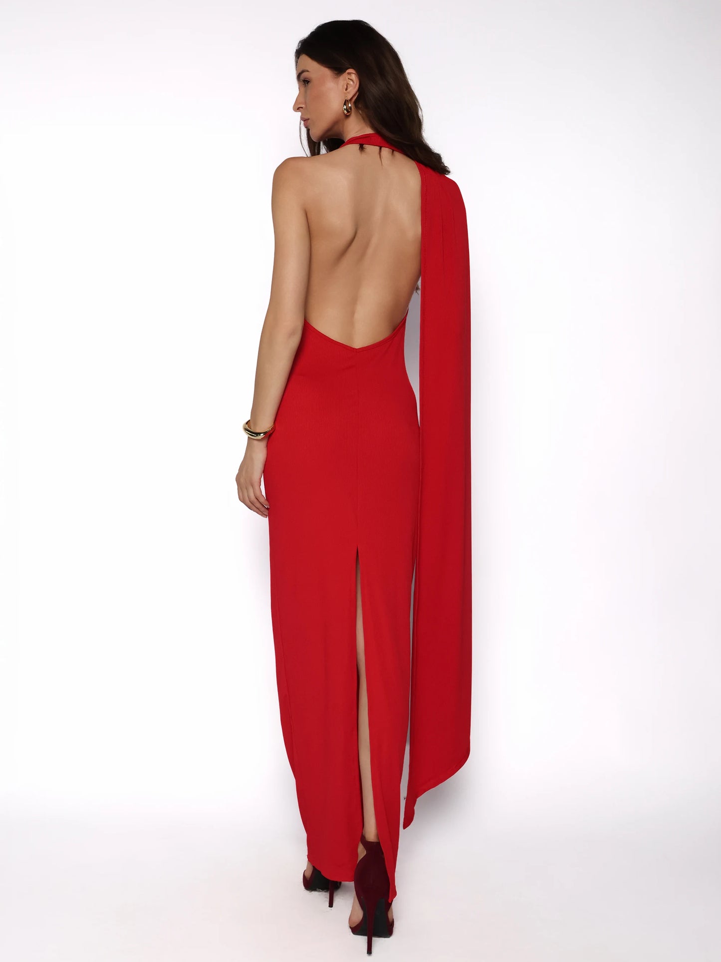 Rochie bodycon lunga cu spatele gol, Amalia