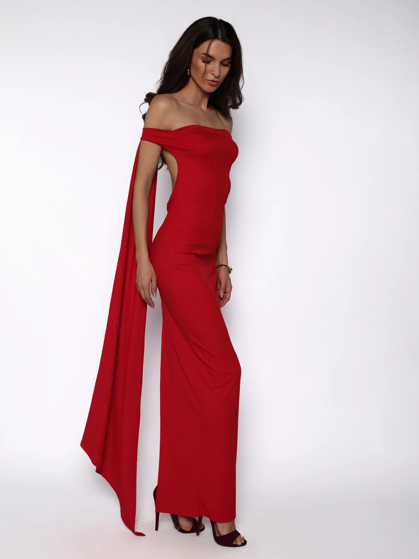Rochie bodycon lunga cu spatele gol, Amalia