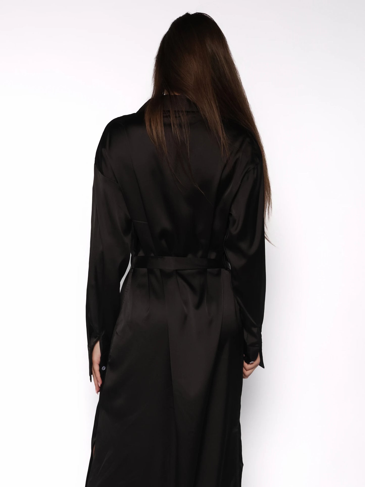 Rochie camasa satinata, Briana