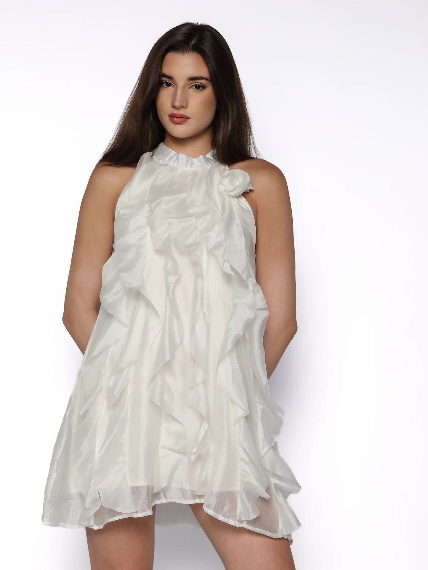 Rochie fina cu volane, Rebecca