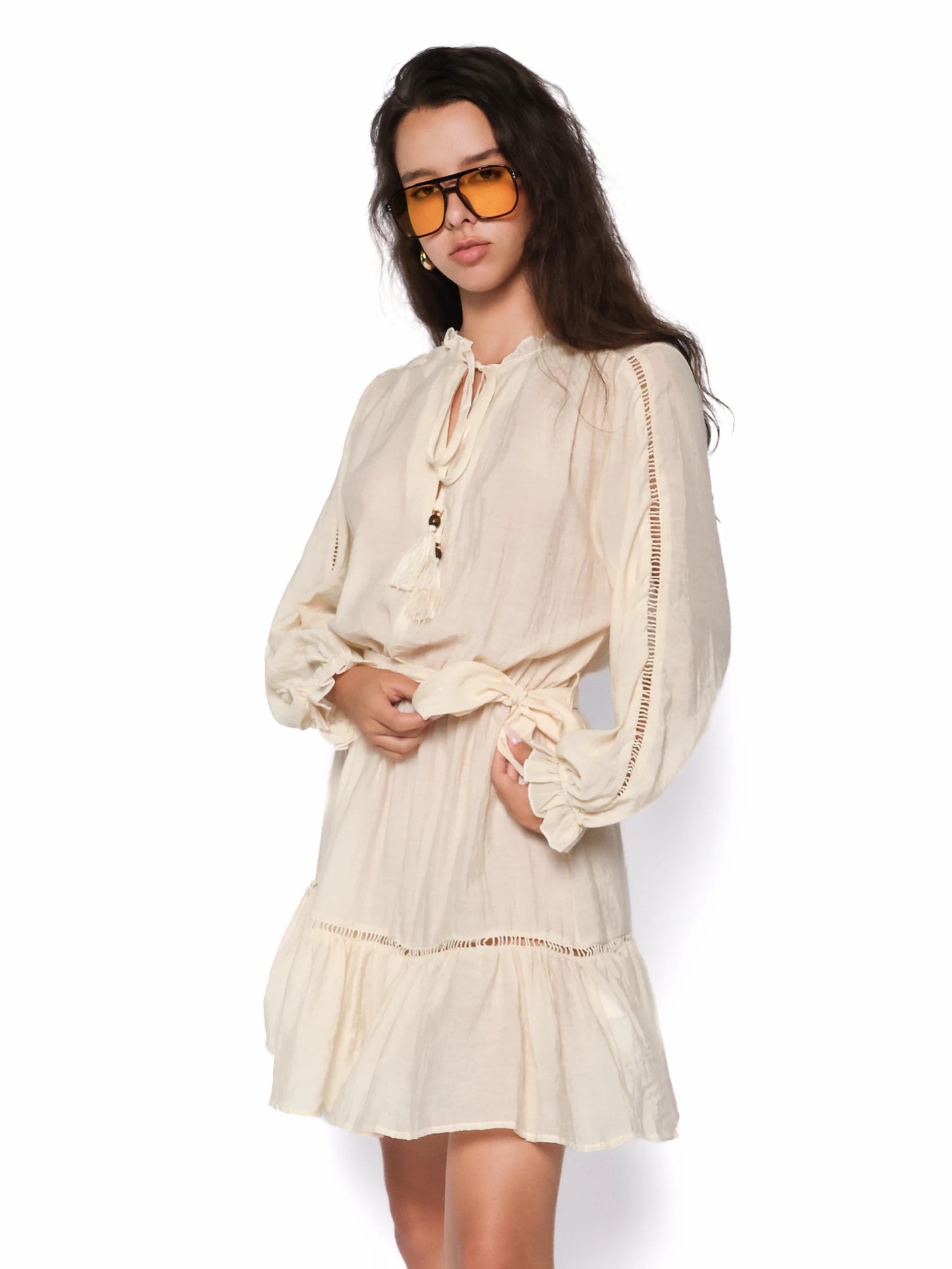 Rochie boho cu cordon in talie, Calina