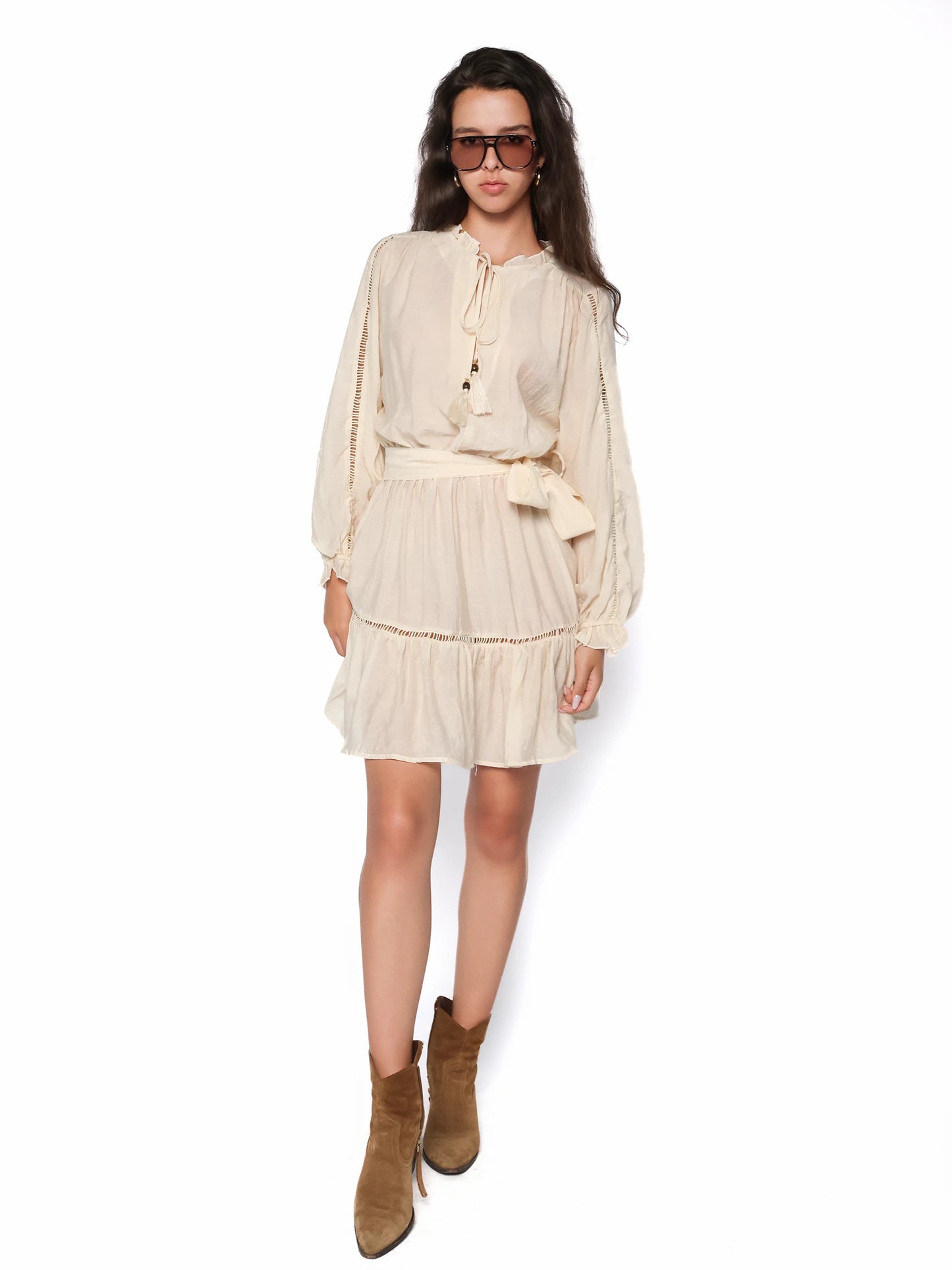 Rochie boho cu cordon in talie, Calina