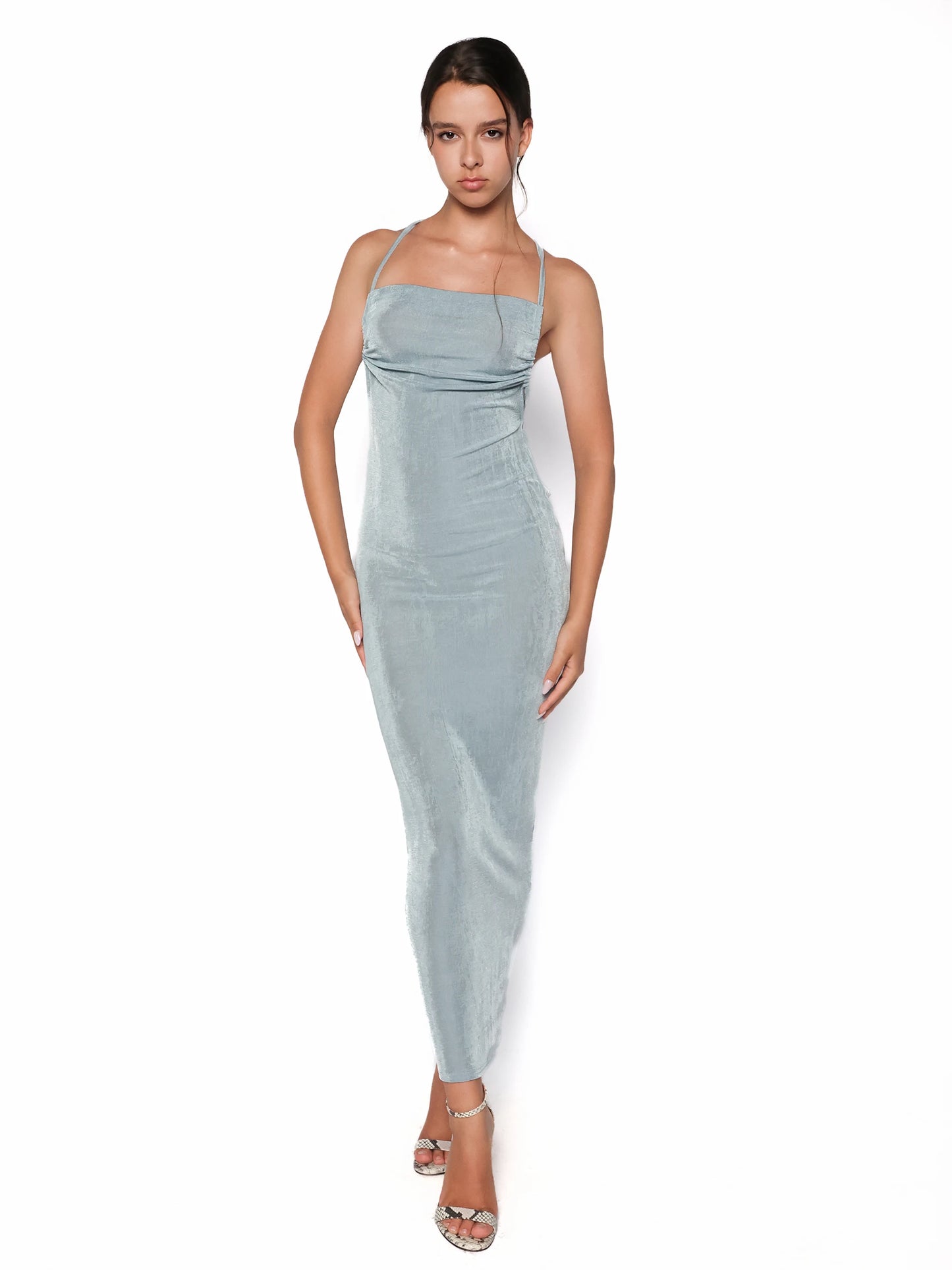 Rochie lunga cu spate sexy, Sena