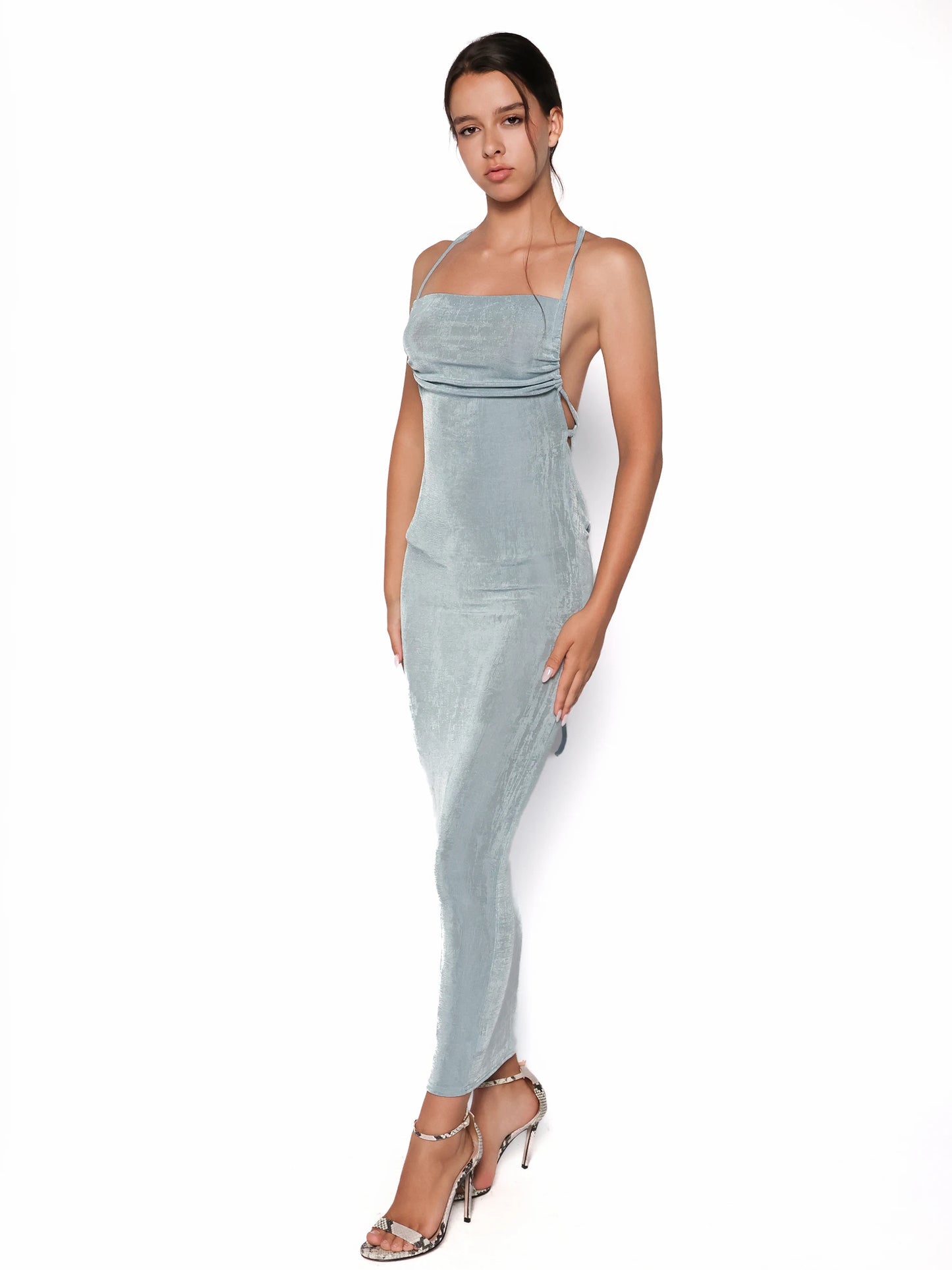 Rochie lunga cu spate sexy, Sena