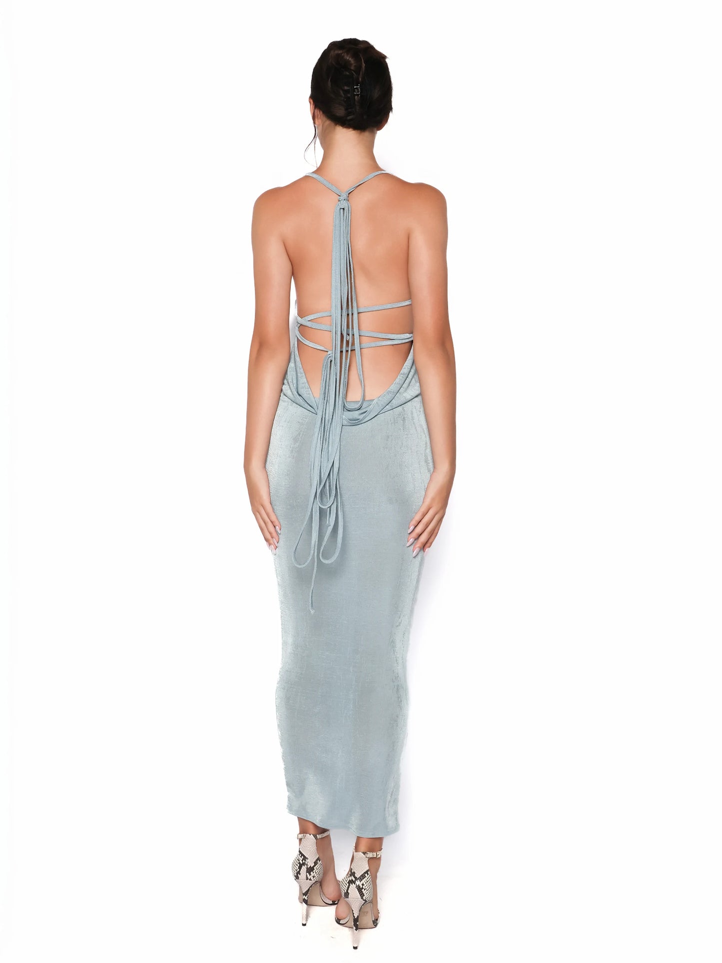 Rochie lunga cu spate sexy, Sena