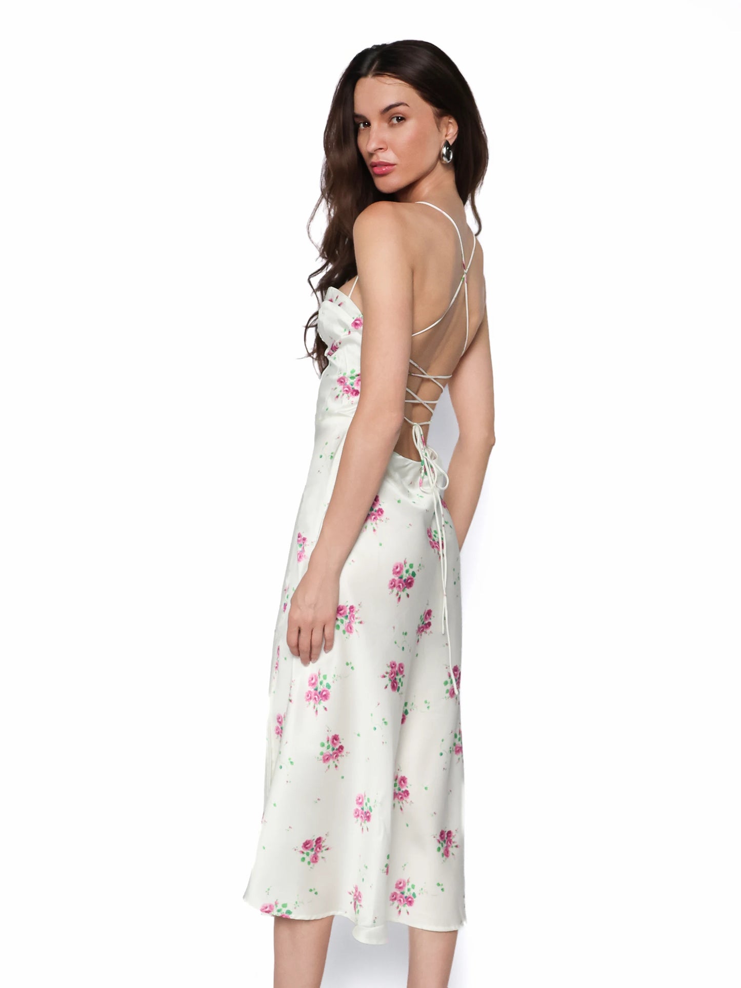 Rochie satinat florala, Soraya