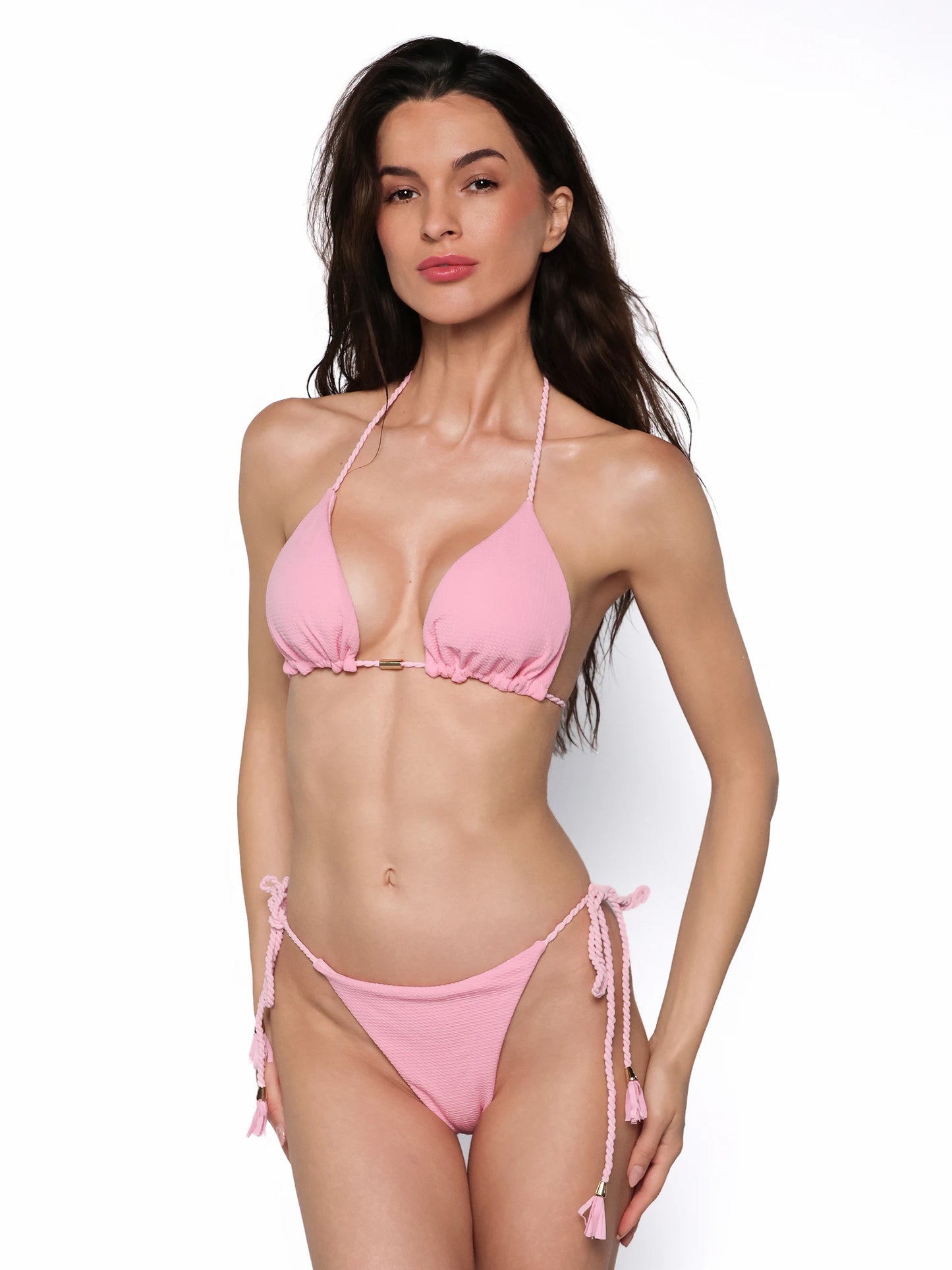 Costum de baie texturat cu ciucuri, Amara