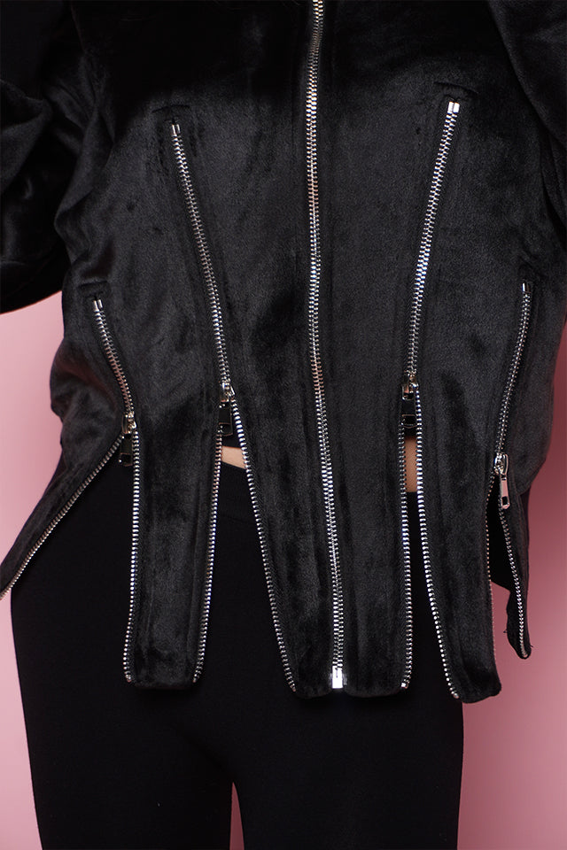 Bluza cu 5 fermoare