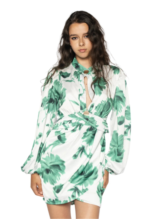 Rochie cu maneci bufante