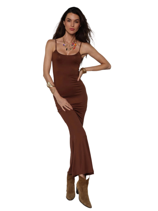 Rochie lunga cu efect de subtiere, Selena