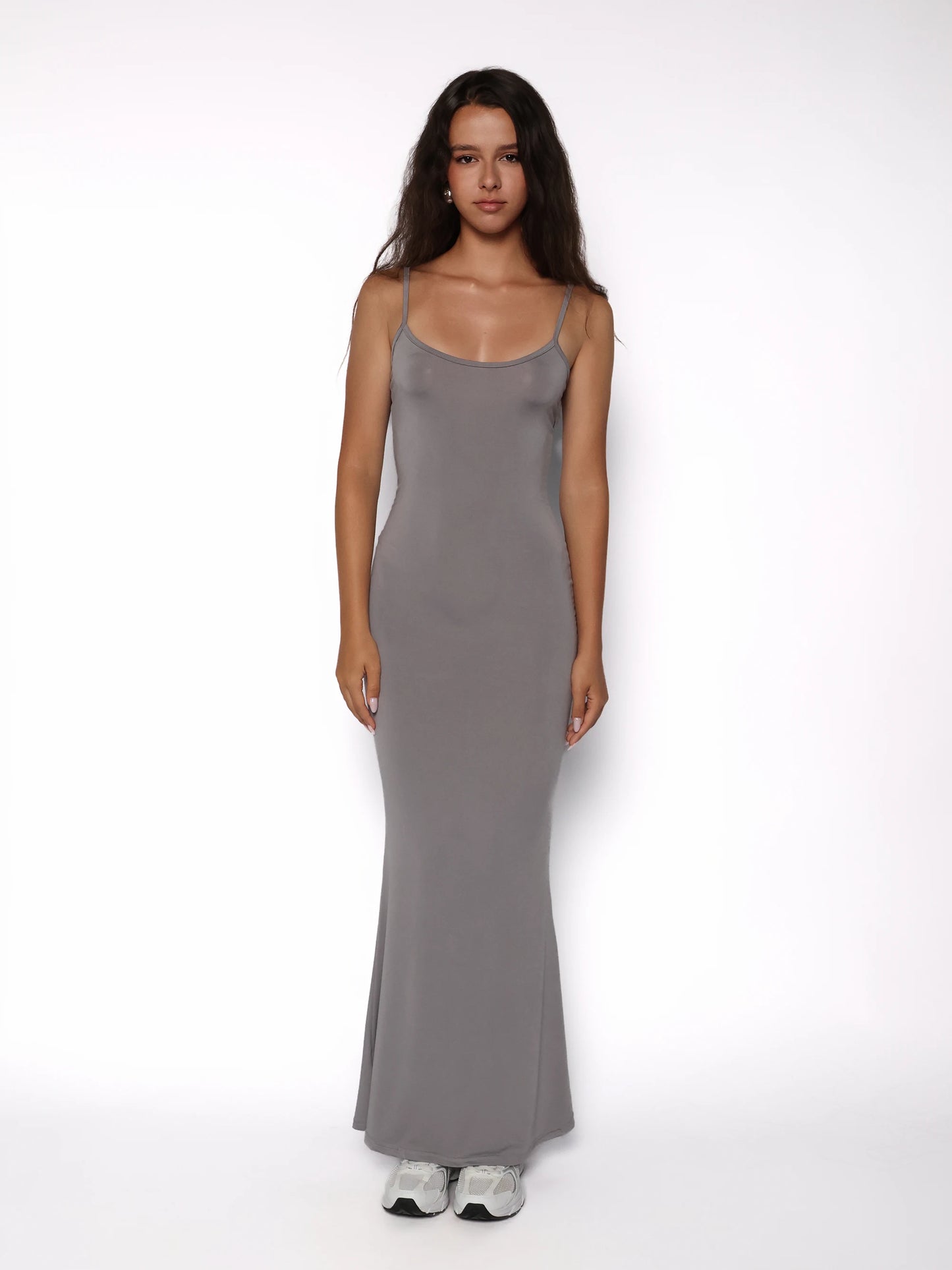 Rochie lunga cu efect de subtiere, Selena
