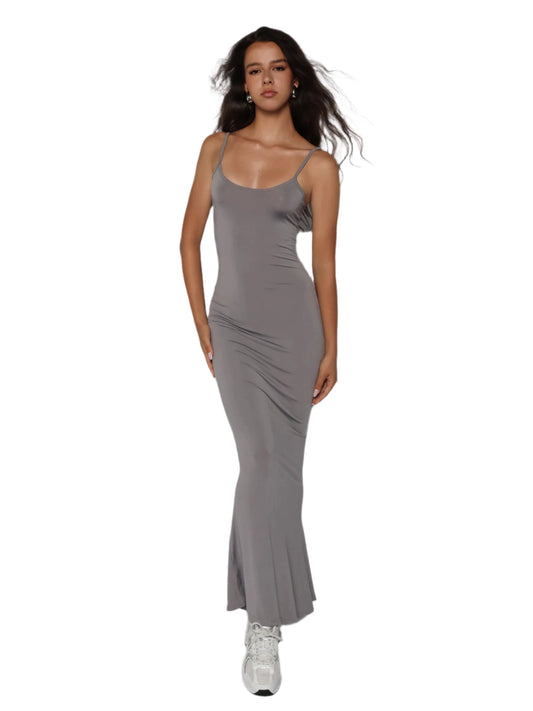 Rochie lunga cu efect de subtiere, Selena