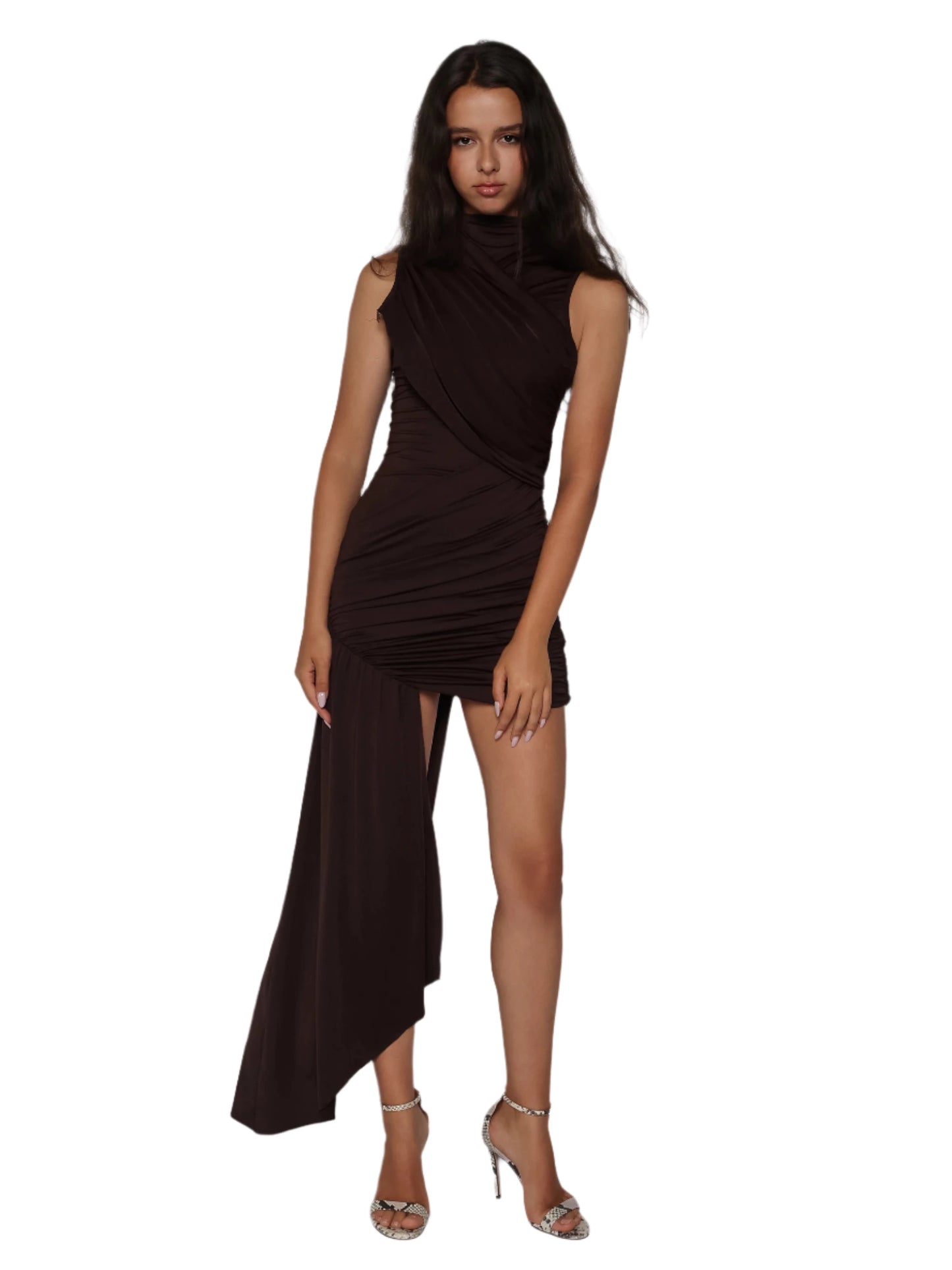 Rochie mini cu trena laterala, Aida