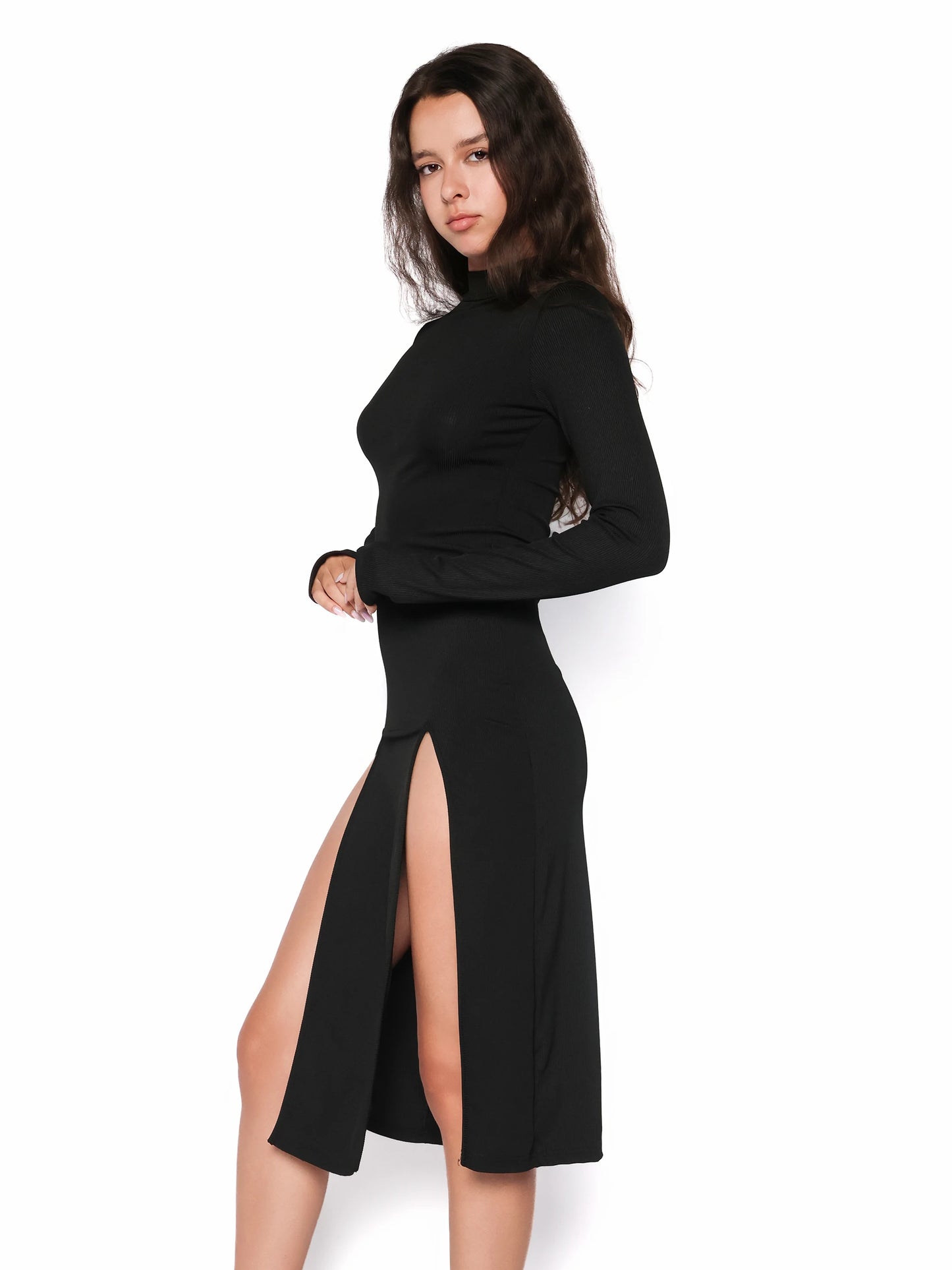 Rochie mulata cu crepaturi frontale, Anastasia