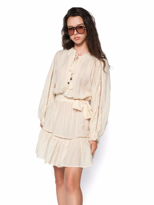 Rochie boho cu cordon in talie, Calina