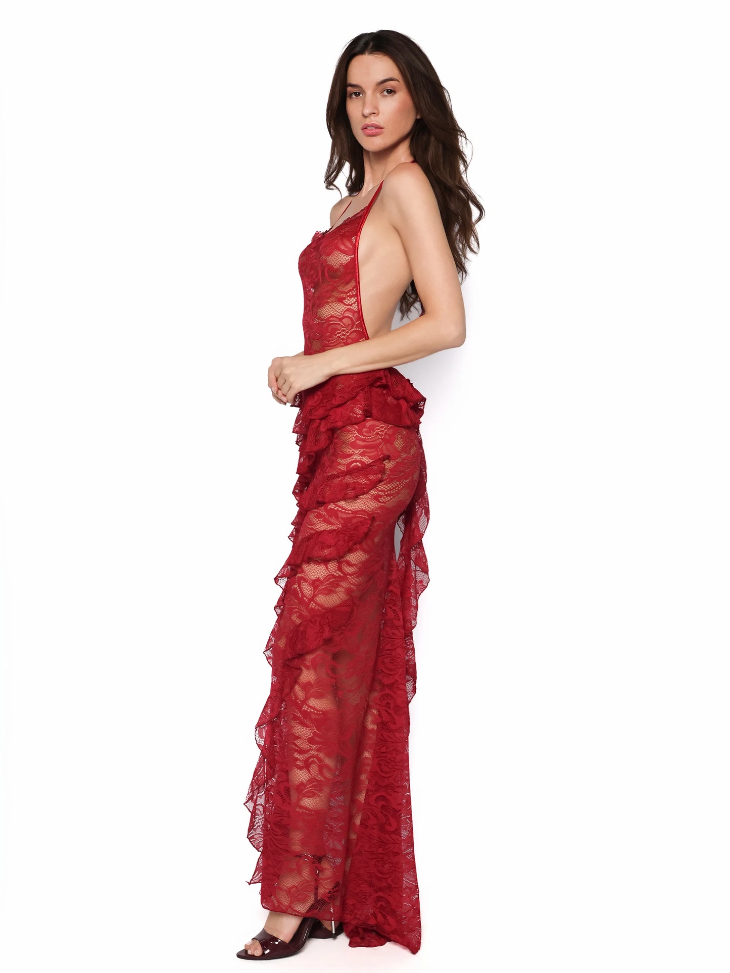 Rochie lunga din dantela, Raluca