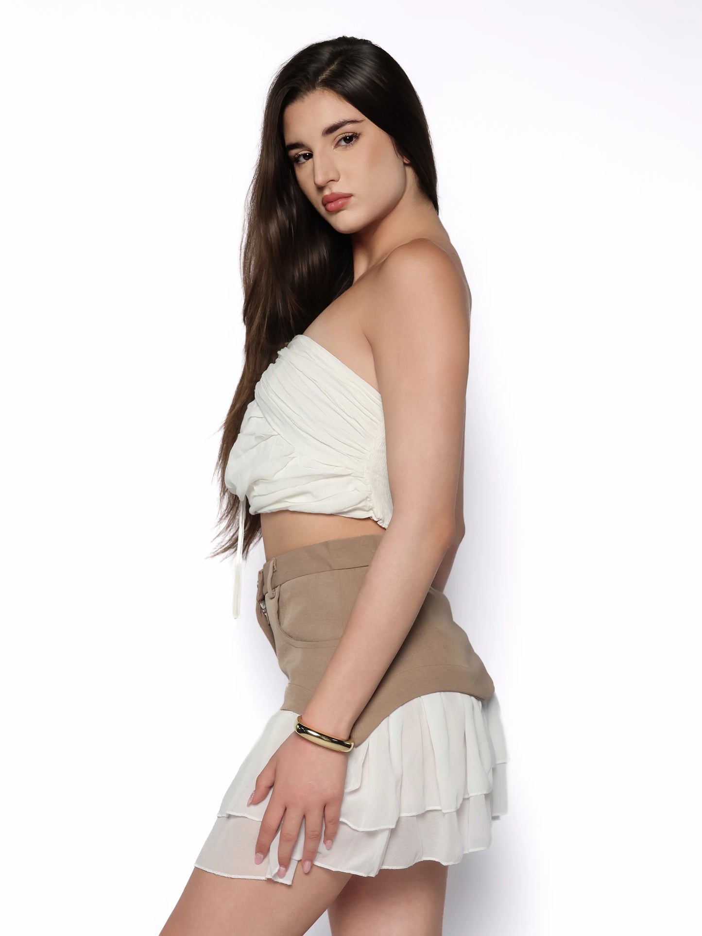 Fusta casual cu volane, Valentina