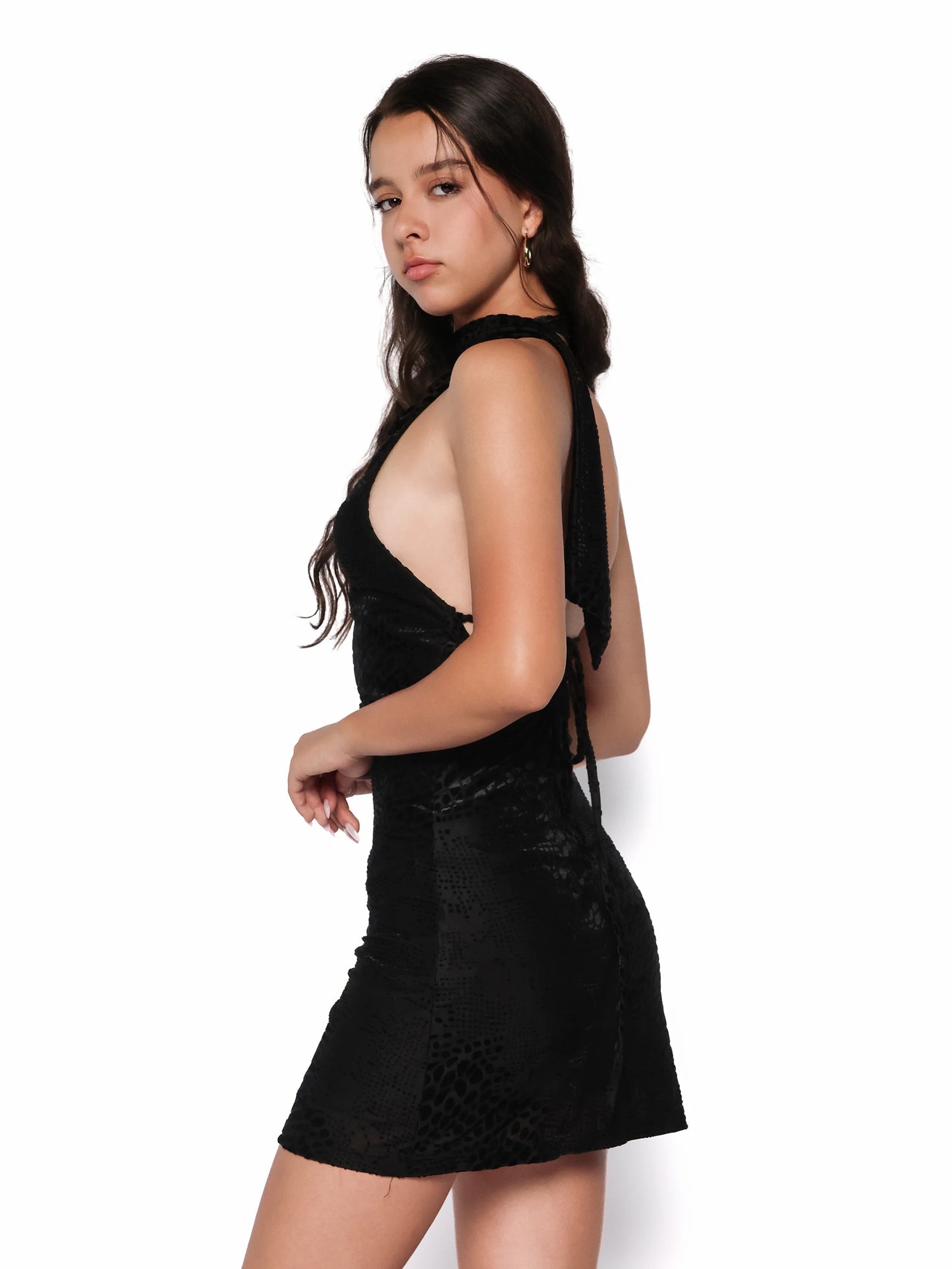 Rochie mini din catifea, Ariana