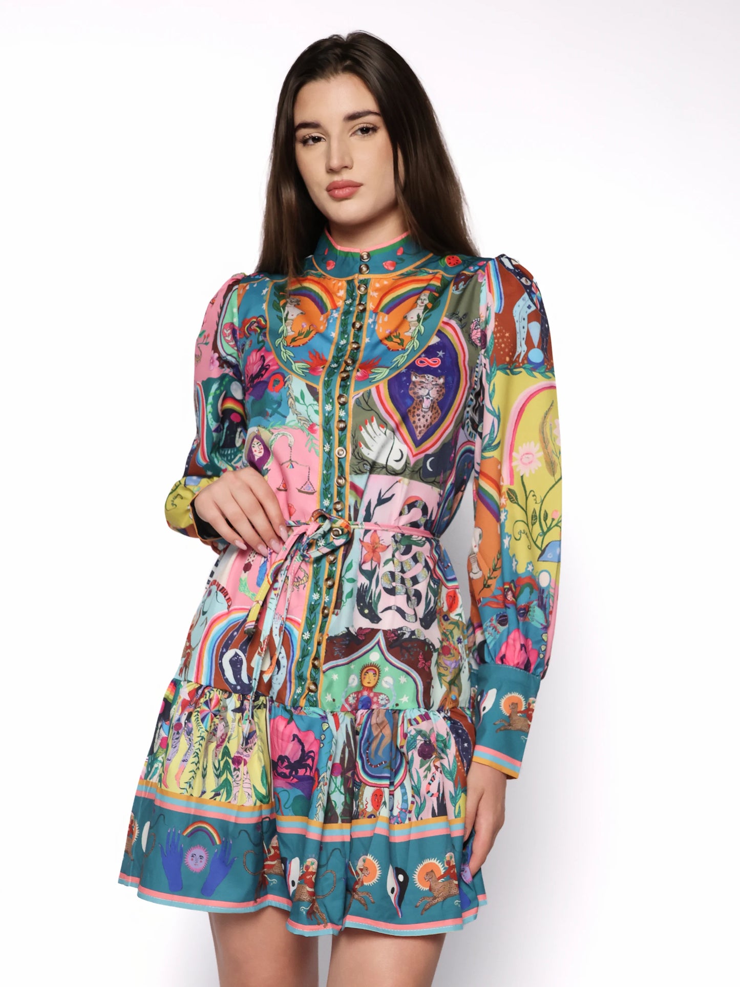 Rochie lejera multicolora, Lavinia