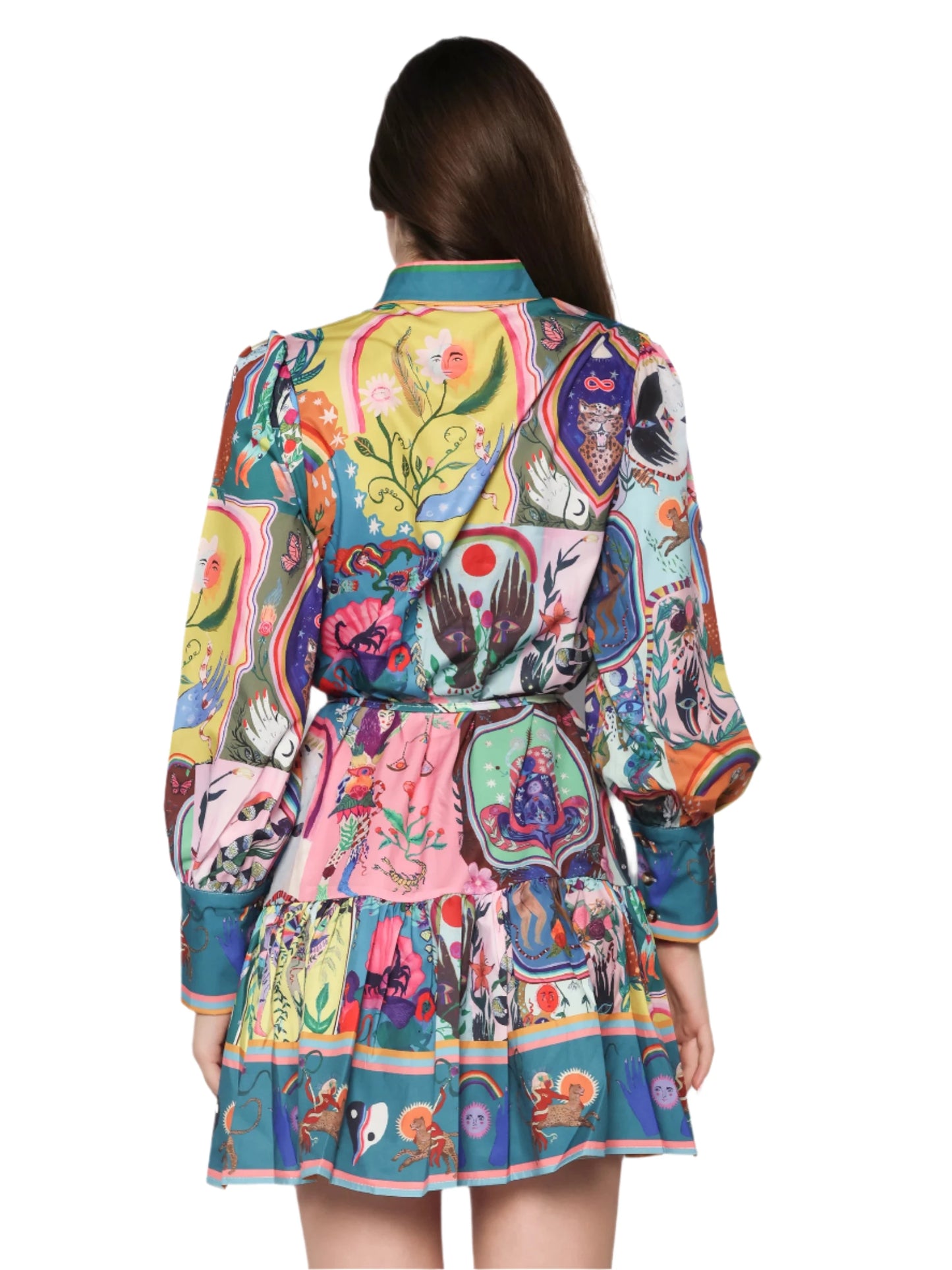Rochie lejera multicolora, Lavinia