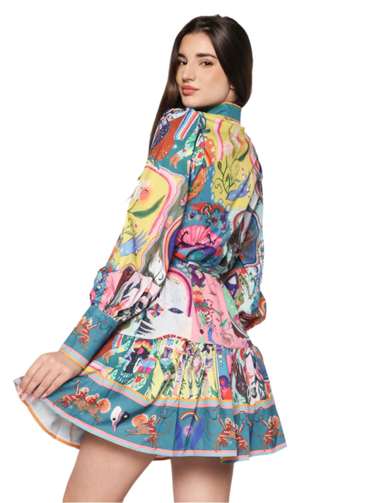 Rochie lejera multicolora, Lavinia