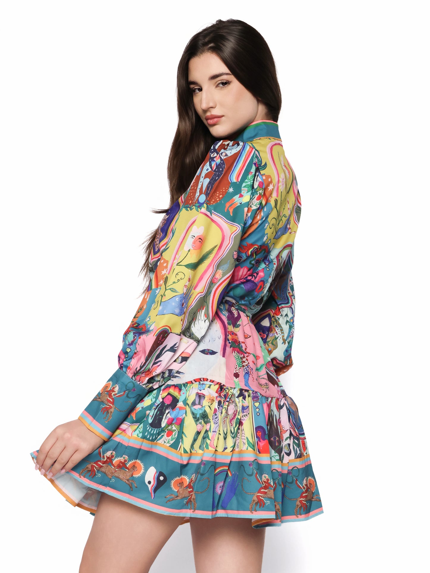 Rochie lejera multicolora, Lavinia