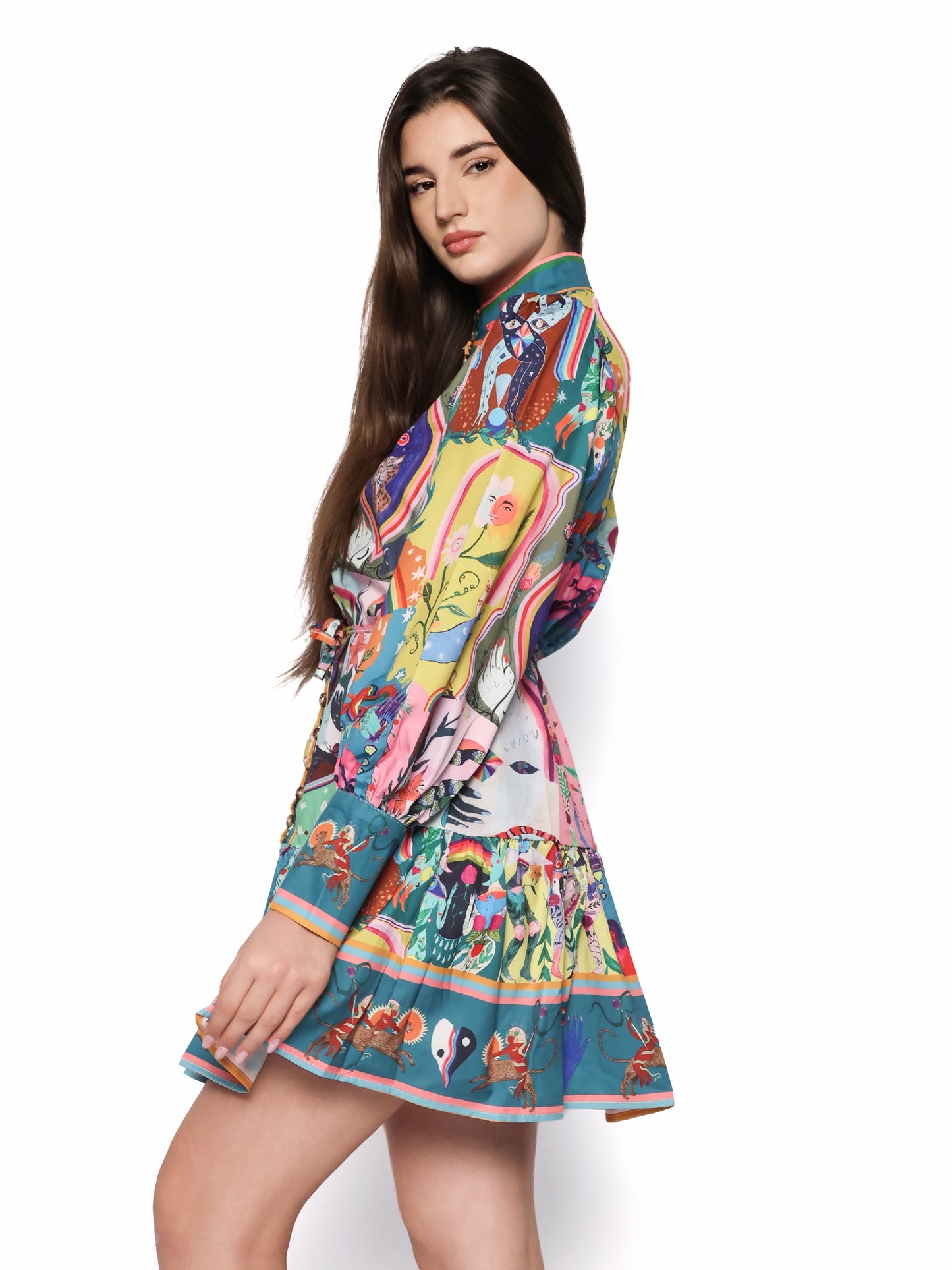 Rochie lejera multicolora, Lavinia