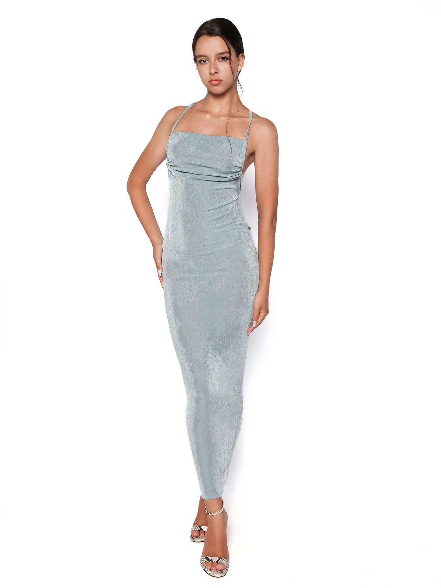 Rochie lunga cu spate sexy, Sena
