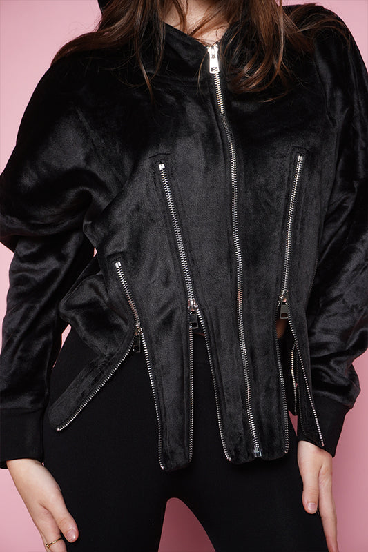 Bluza cu 5 fermoare